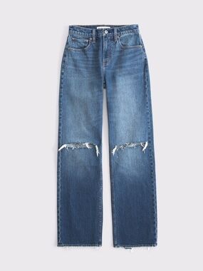 Abercrombie & Fitch Curve Love High Rise 90s Relaxed Jean